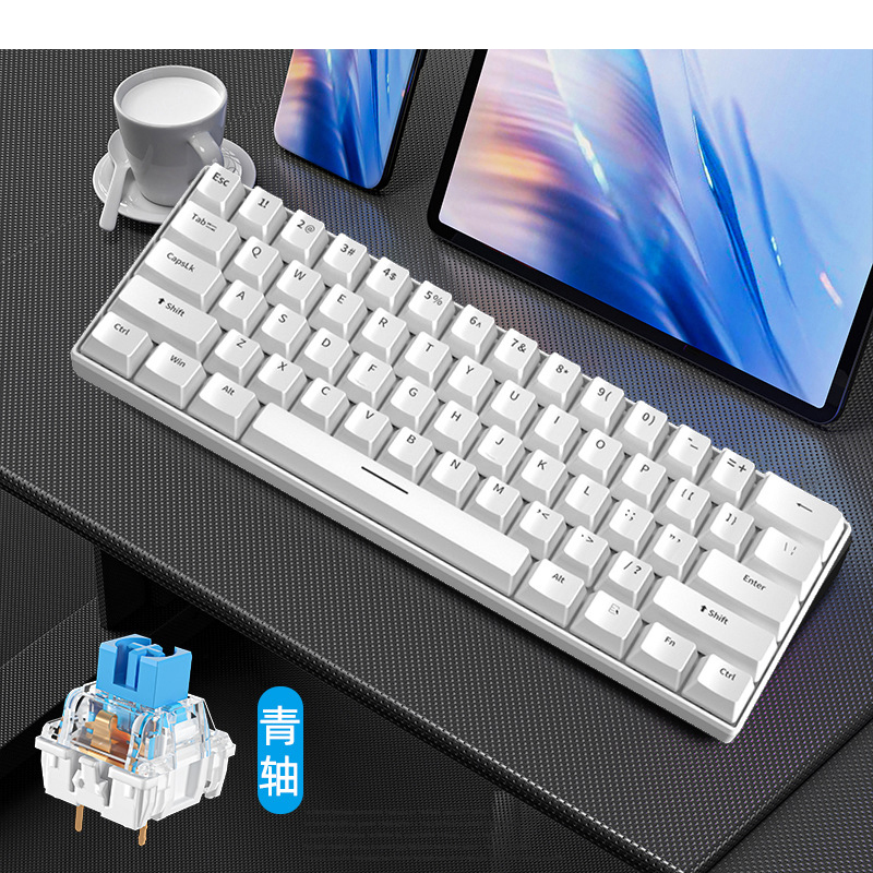 Gaming Keyboard Budget - Klawiatura Gamingowa Biała Mechaniczna Klawiatura USB