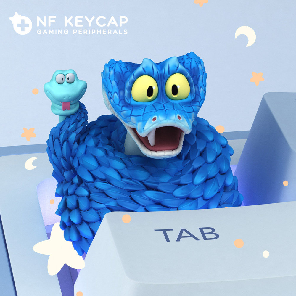 Gaming Keyboard Backlit - Klawisz Zootopia Gary De'Snake Custom do