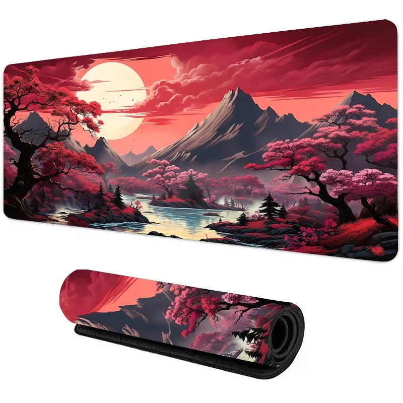 Gaming Keyboard Mouse - Podkładka pod mysz silikonowa Sunset Mountain