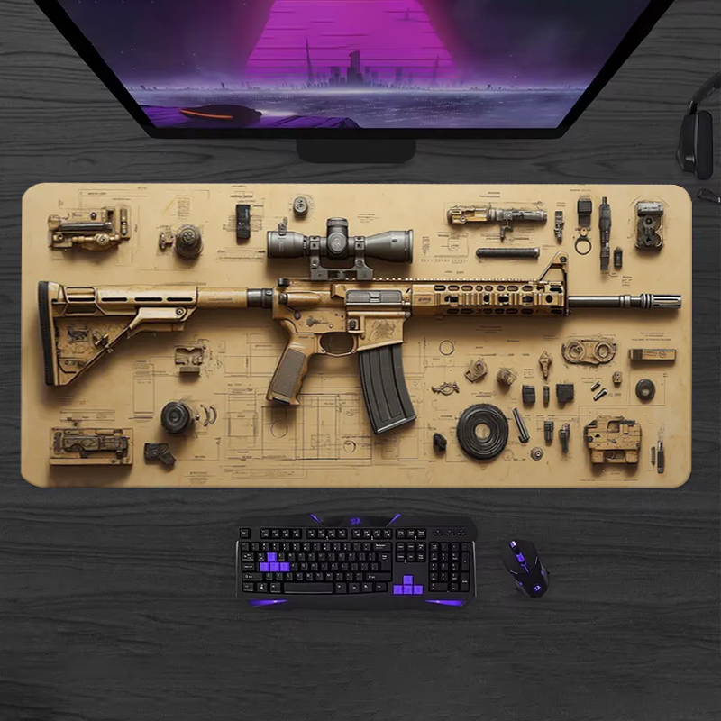 Gaming Keyboard Mouse - Podkładka pod mysz do gier, duża
