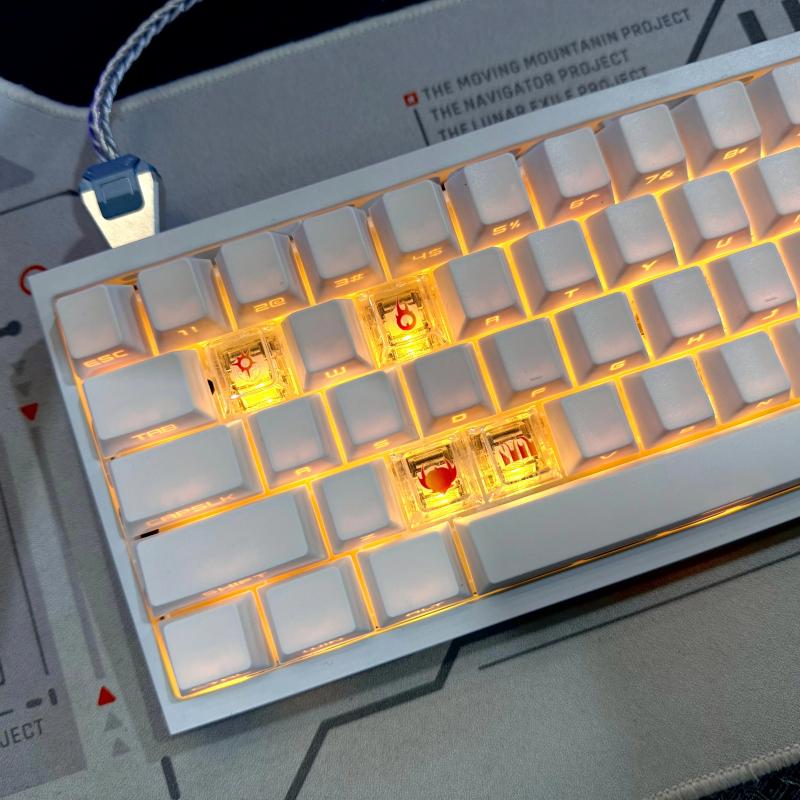 Keyboard Gaming Transparent - Klawisze Valorant Skills do klawiatury mechanicznej,