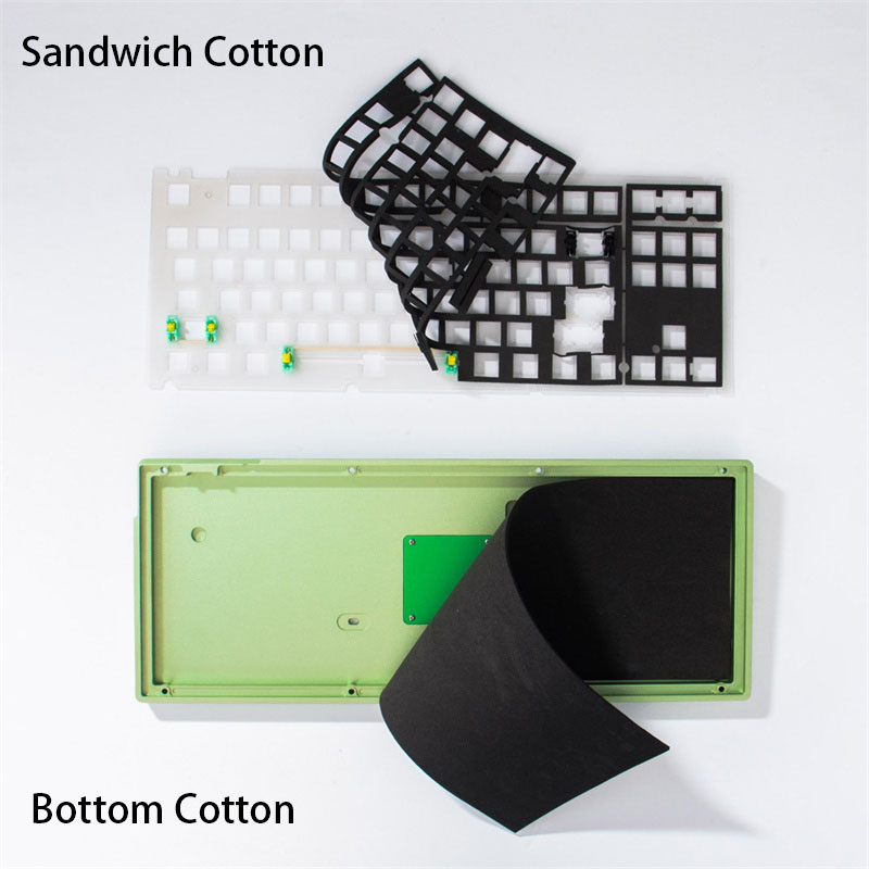 Gaming Keyboard No Noise - Mechaniczna Klawiatura Kanapka Bawełniana Podkładka Bawełniana