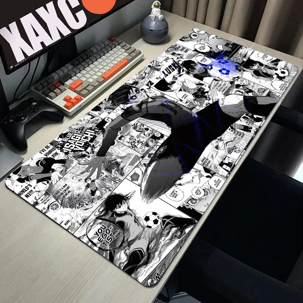 Gaming Keyboard Blue - Podkładka pod mysz anime czarno-biała PC