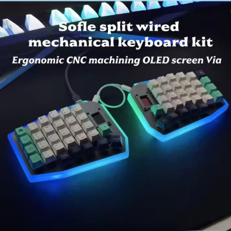 Gaming Keyboard Not Typing - Rozkładany, konfigurowalny zestaw mechanicznej klawiatury przewodowej