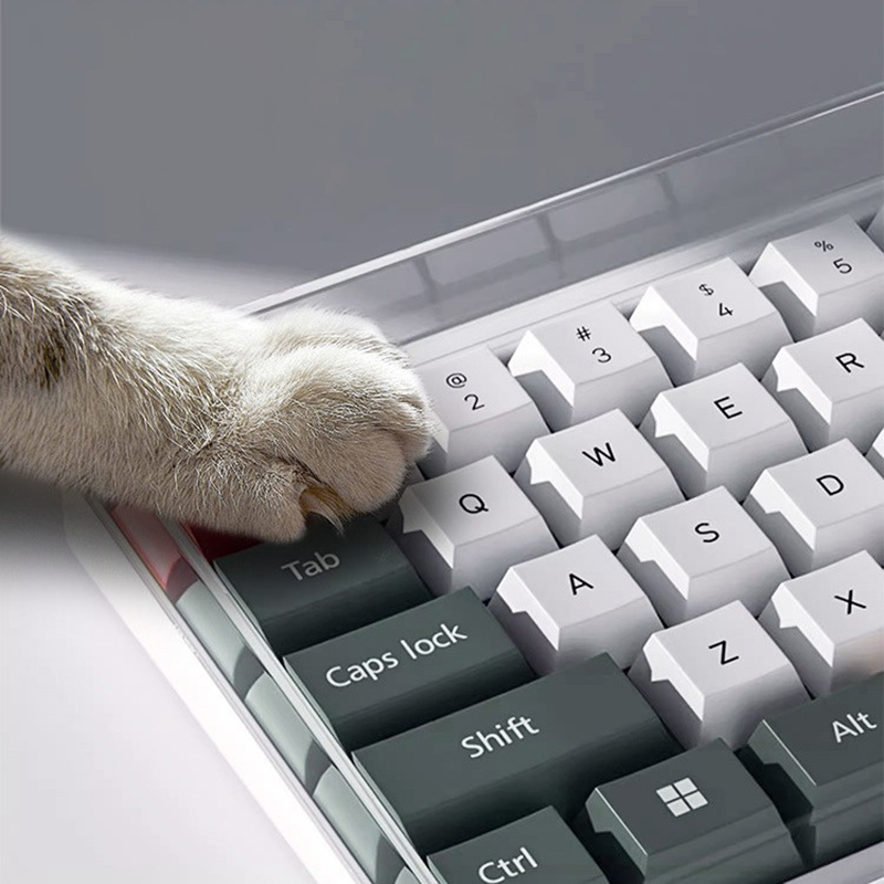 Keyboard Gaming Transparent - ★ ▲ Akrylowa, przezroczysta, pyłoszczelna obudowa