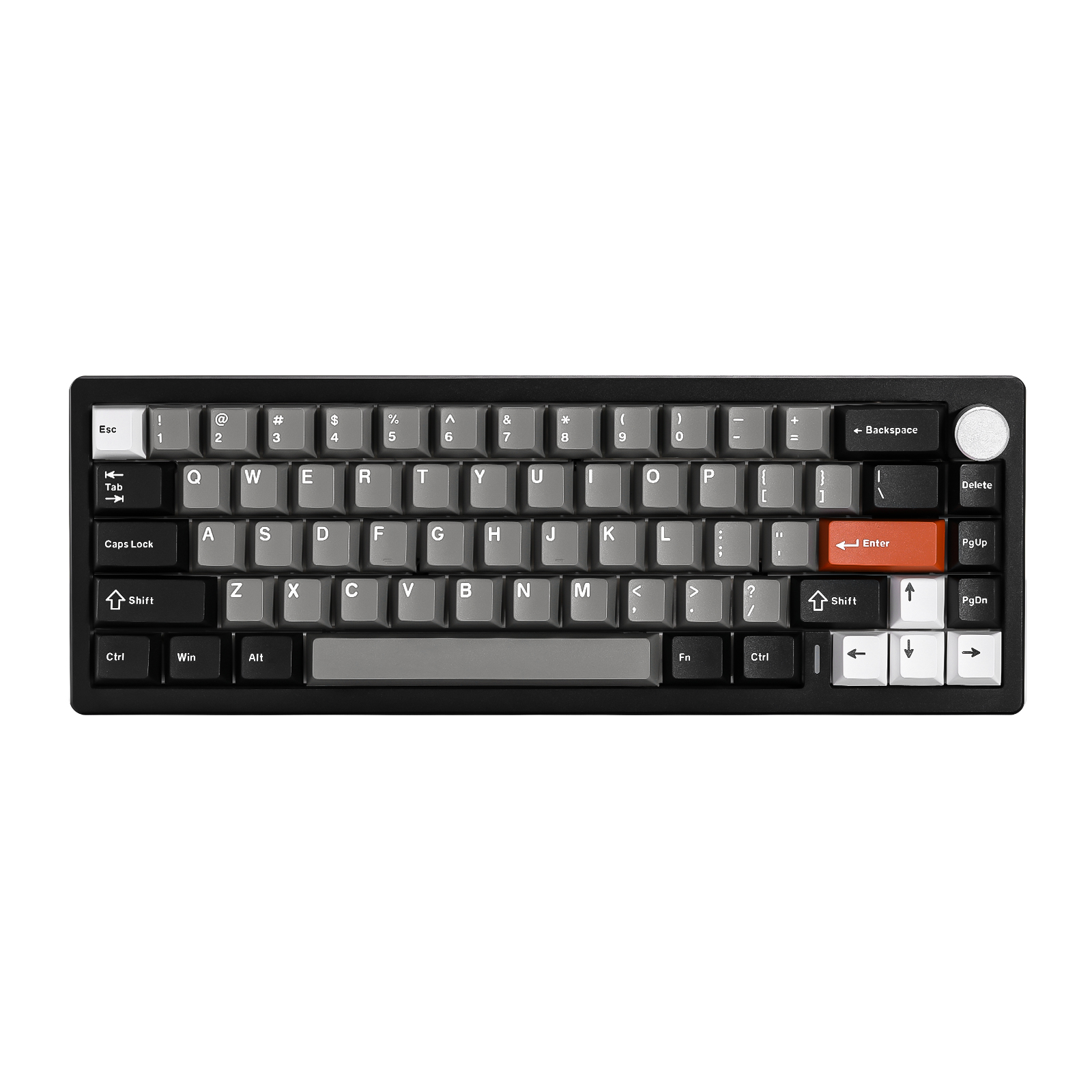 Keyboard Gaming Transparent - YUNZII AL68 Czarna Klawiatura Mechaniczna QMK/VIA,
