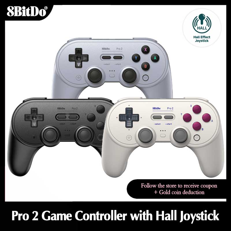 Gaming Keyboard Hall Effect - 8bitdo Pro2 kontroler gier z Bluetooth