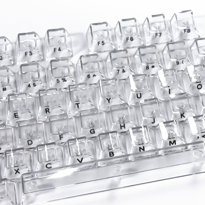 Keyboard Gaming Transparent - Kryształowo Przezroczyste Nakładki na Klawisze Profil