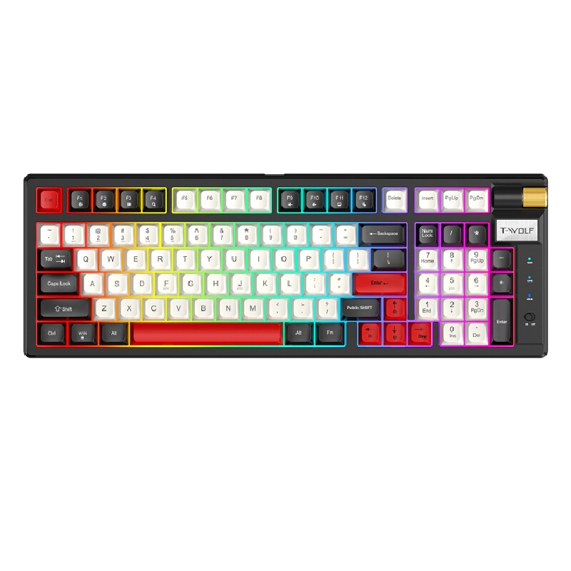 Gaming Keyboard Not Typing - Retro Mechaniczna Klawiatura Tri-Mode 2.4g Bt5.1