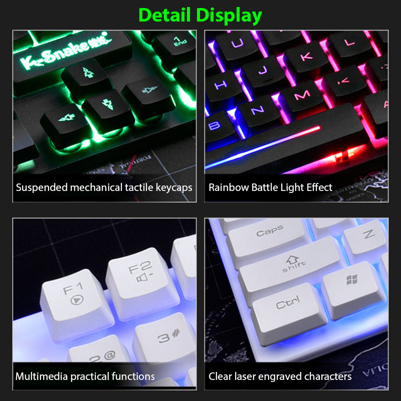 Zestaw klawiatury i myszy KM32 – Gaming Keyboard Mouse Combo recenzja i cena