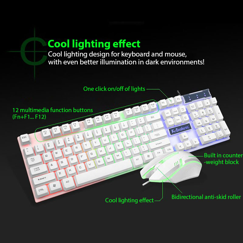 Zestaw klawiatury i myszy KM32 – Gaming Keyboard Mouse Combo recenzja i cena