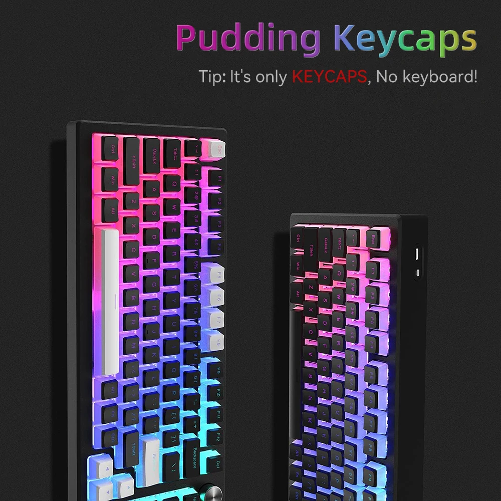 Nowe Pudding PBT Keycapy 129 K – Gaming Keyboard Budget recenzja i cena