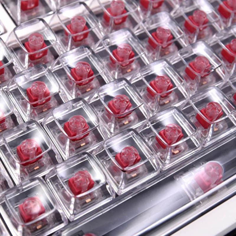 132 Przezroczyste kryształowe  – Keyboard Gaming Transparent recenzja i cena