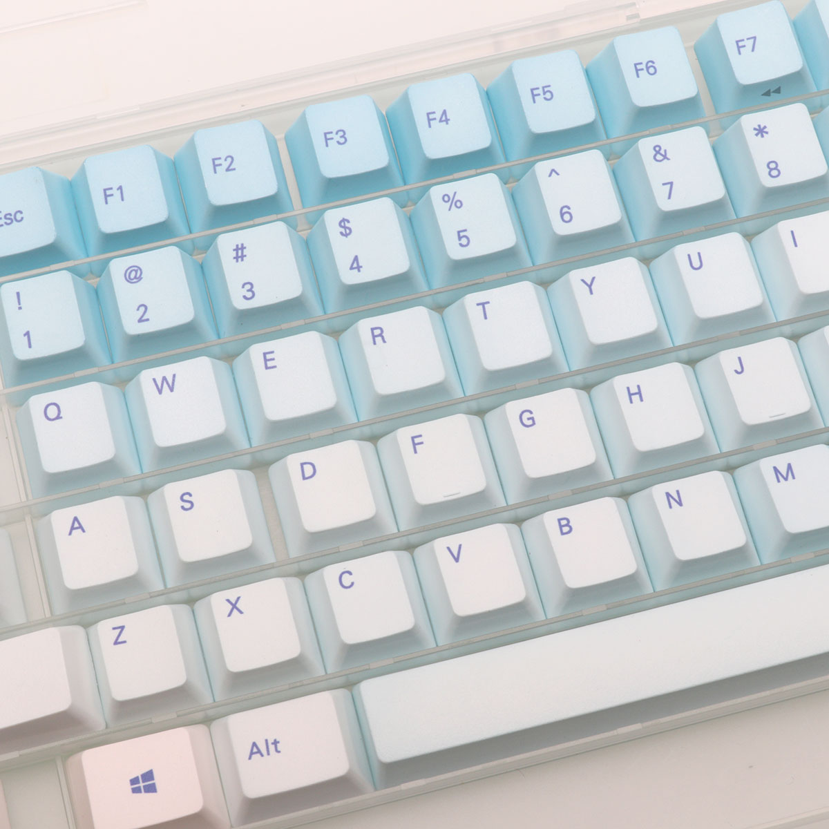 87 Klawiszy Frost Blue Keycaps – Gaming Keyboard Blue recenzja i cena