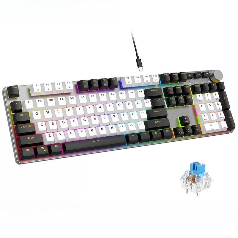 Mechaniczna klawiatura e-sport – Gaming Keyboard No Noise recenzja i cena
