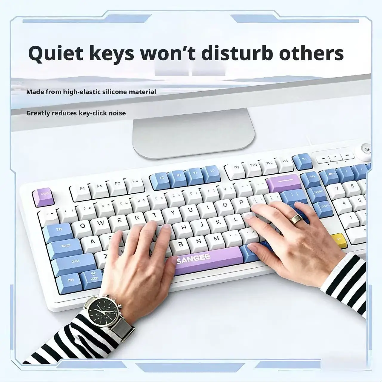Klawiatura przewodowa 98 klawi – Gaming Keyboard No Noise recenzja i cena