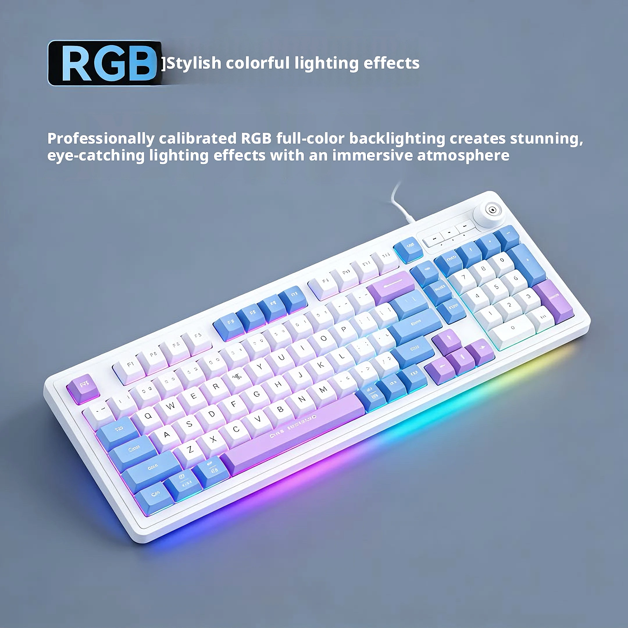 Klawiatura przewodowa 98 klawi – Gaming Keyboard No Noise recenzja i cena