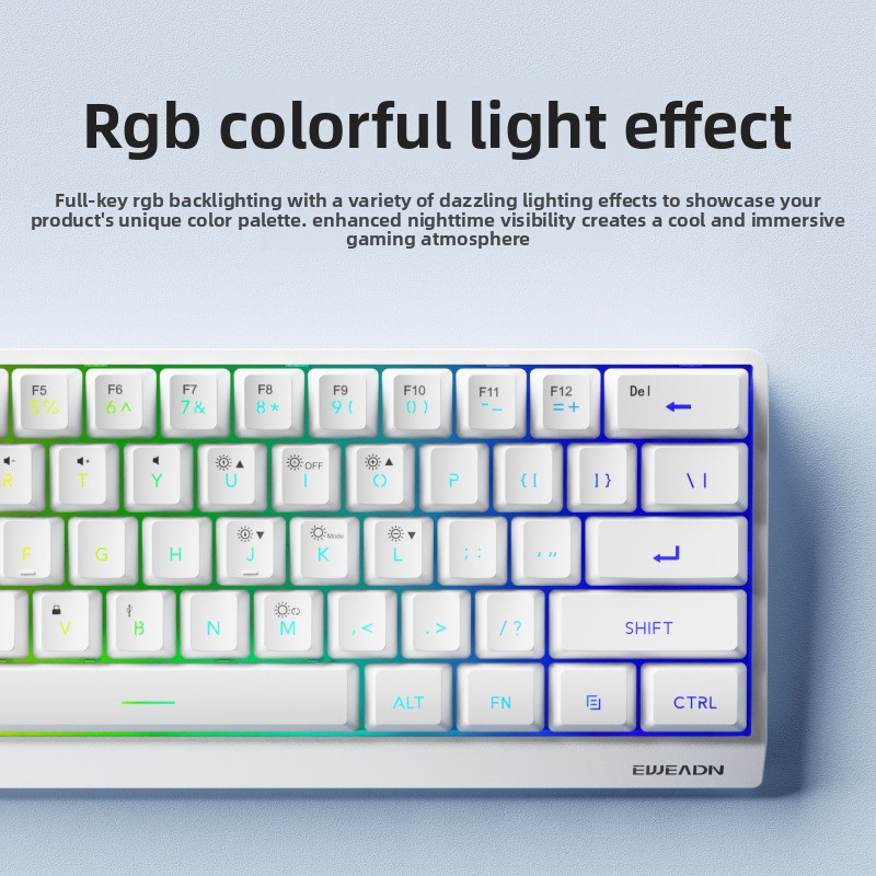 61 klawiszy bezprzewodowa mini – Gaming Keyboard No Noise recenzja i cena