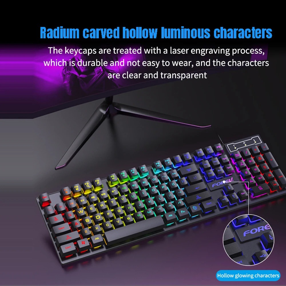 Klawiatura mechaniczna z 104 k – Gaming Keyboard Budget recenzja i cena