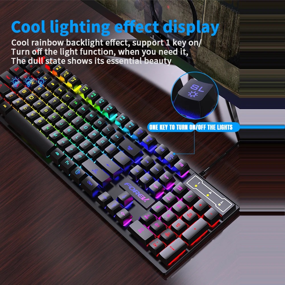 Klawiatura mechaniczna z 104 k – Gaming Keyboard Budget recenzja i cena
