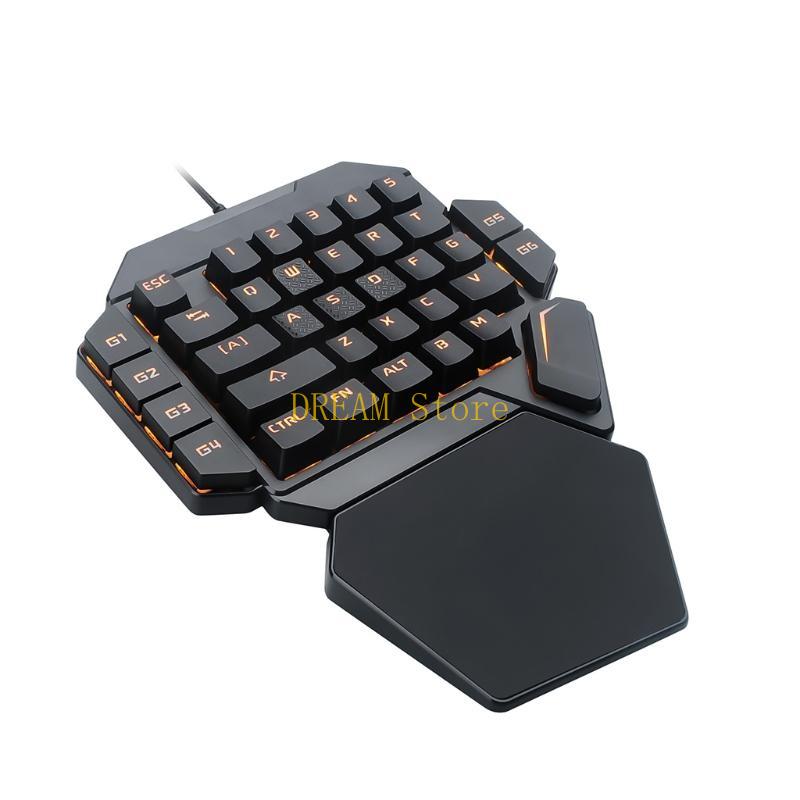Podświetlany jedną ręką RGB Lu – Gaming Keyboard 1 Hand recenzja i cena