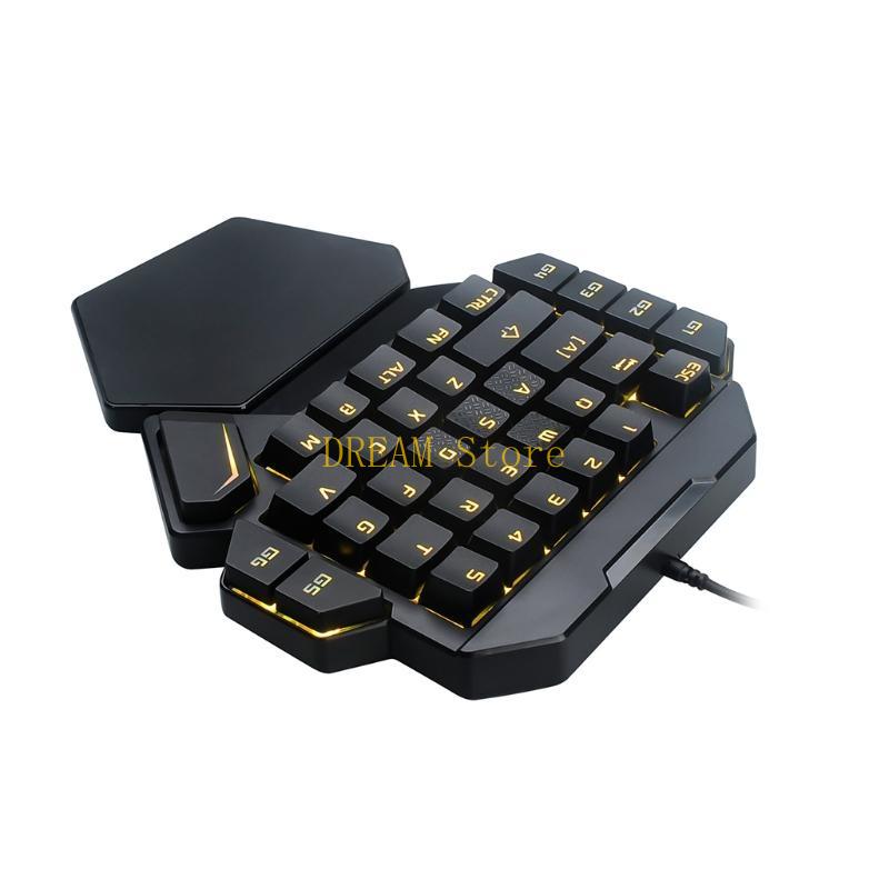 Podświetlany jedną ręką RGB Lu – Gaming Keyboard 1 Hand recenzja i cena