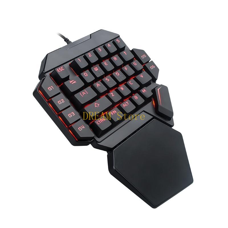 Podświetlany jedną ręką RGB Lu – Gaming Keyboard 1 Hand recenzja i cena