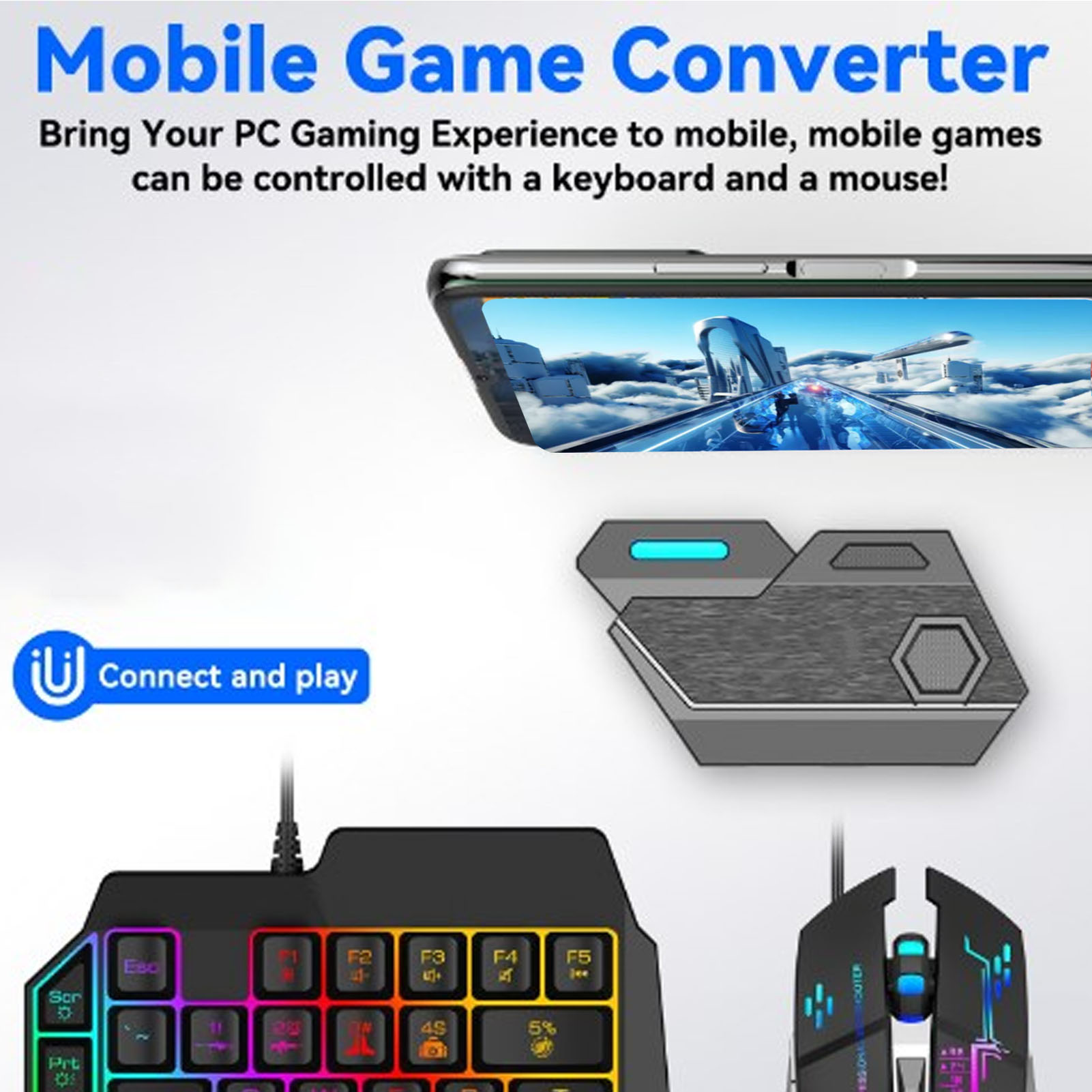 Zestaw do gier mobilnych: klaw – Gaming Keyboard Mouse Combo recenzja i cena