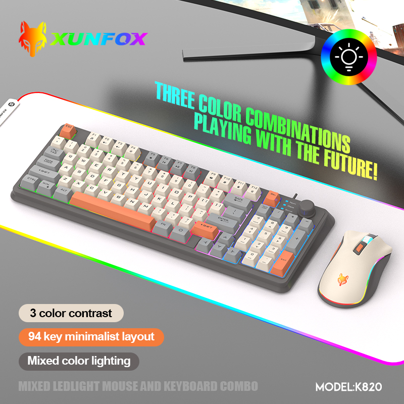 K820 USB Przewodowa klawiatura – Gaming Keyboard Mouse Combo recenzja i cena