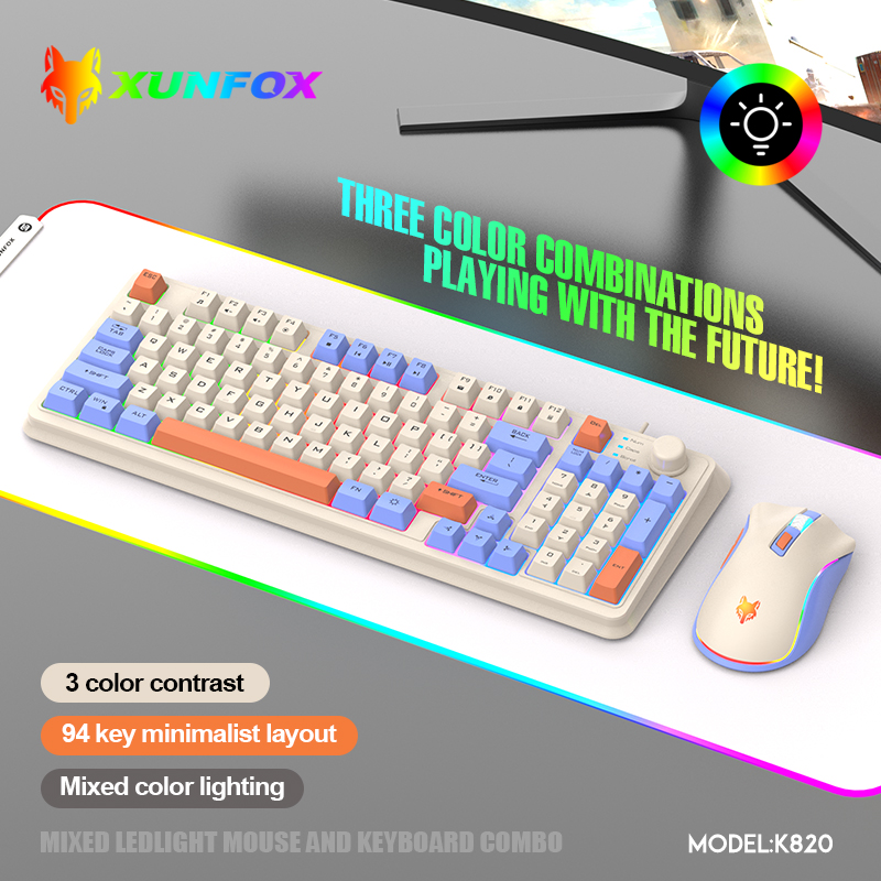 K820 USB Przewodowa klawiatura – Gaming Keyboard Mouse Combo recenzja i cena