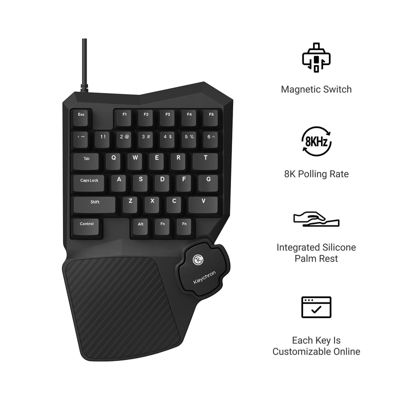 Klawiatura gamingowa Keychron  – Gaming Keyboard 1 Hand recenzja i cena