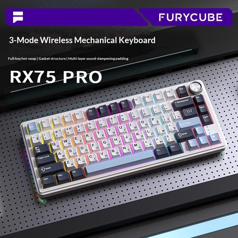 Furycube Rx75 Pro Tri Mode Ros – Gaming Keyboard Not Typing recenzja i cena
