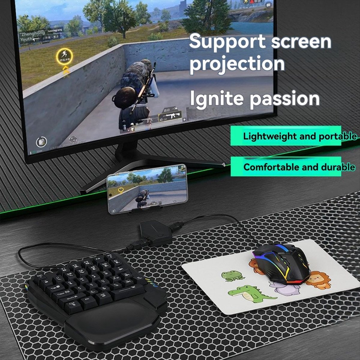 Dobra cena, 35-klawiszowa ergo – Gaming Keyboard 1 Hand recenzja i cena