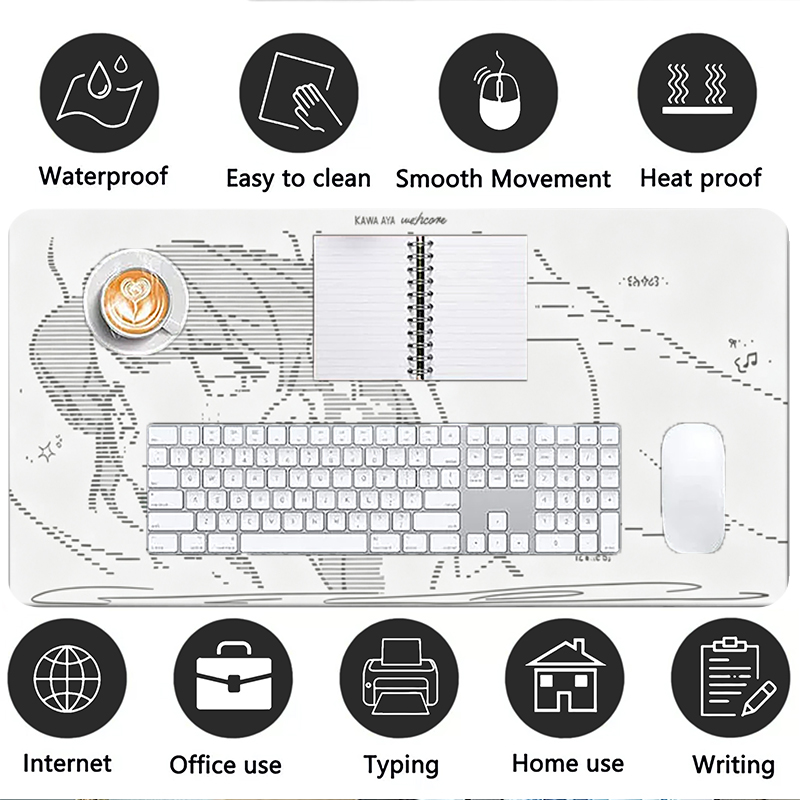 1 szt. Skórzana podkładka pod  – Gaming Keyboard Mouse recenzja i cena