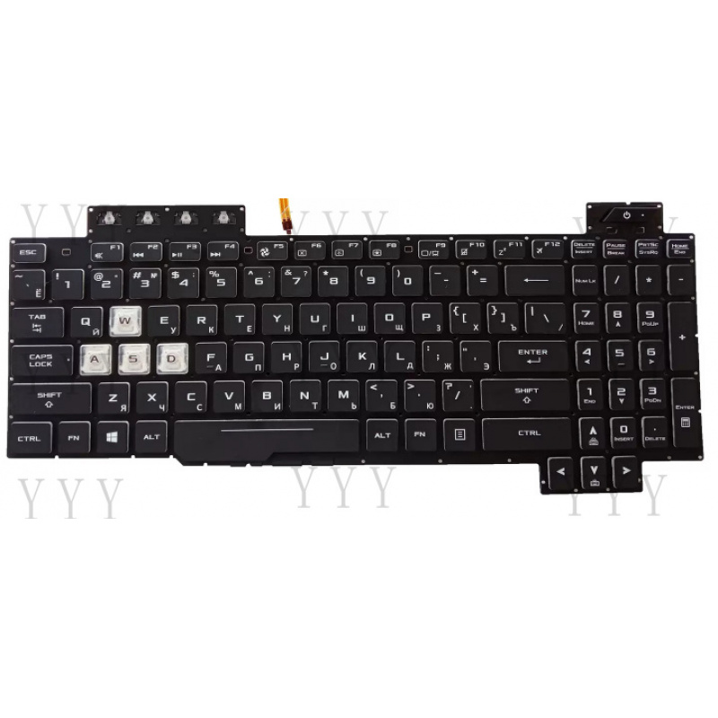 Y+ Klawiatura podświetlana RU  – Gaming Keyboard Asus recenzja i cena